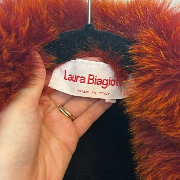 Laura Biagiotti Cashmere & Fur Sweater 1990s - Picture 4 of 7